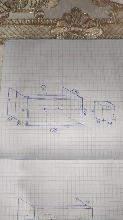 Стол ресепш + тумбочка