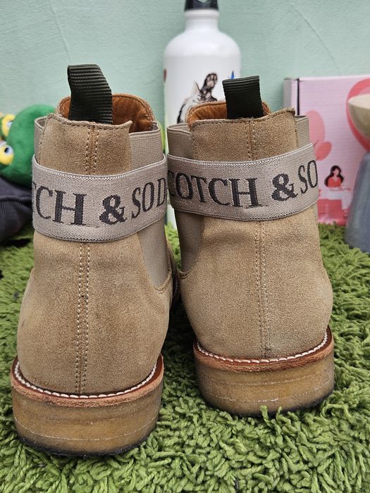 Scotch and soda боти естествен велур