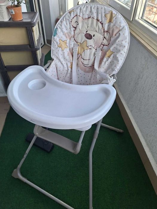 Детско лего 160/120 + матрак + стол за хранене