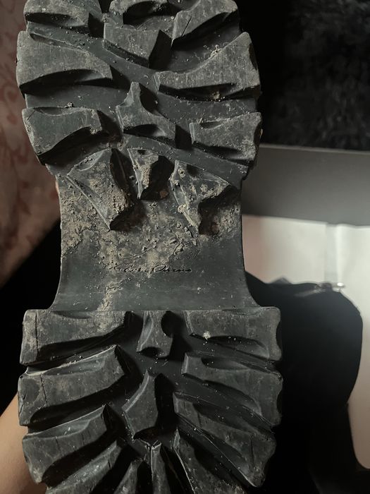 rick owens moto turbo tractor boots