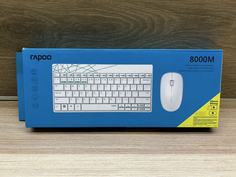 Безжичен комплект клавиатура и мишка Rapoo 8000M