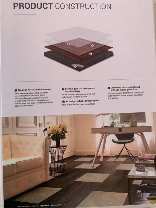 LVT Covor PVC Linoleum trafic intens Tarkett