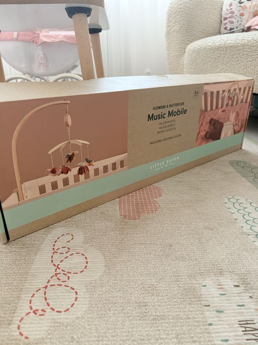 Дървена Музикална Въртележка за Легло Fairy Garden