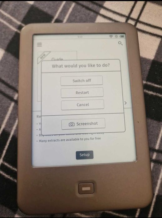Ebook reader Tolino Shine la cutie ,4000 cărți, iluminare