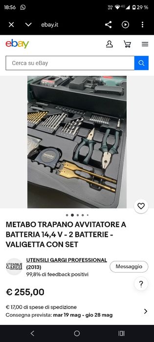 Trusă bormasină  Metabo