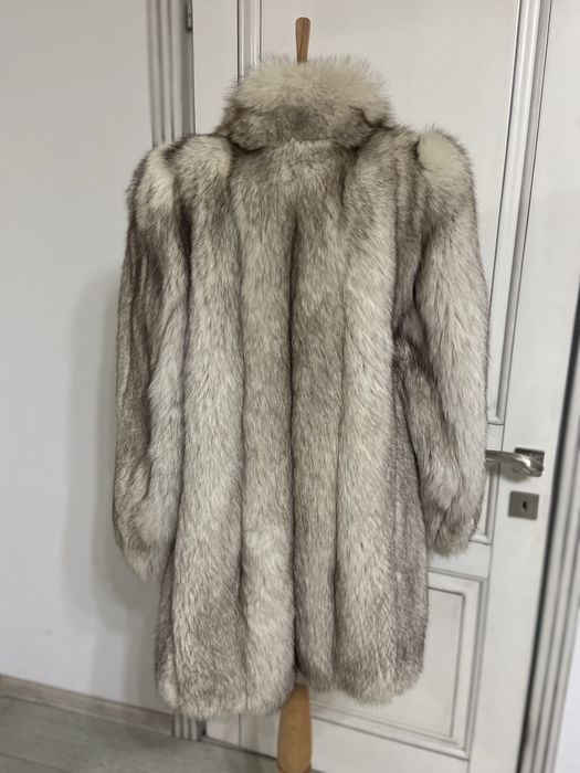 Blana naturala de vulpe argintie