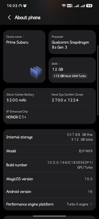 Honor 200 pro 5g, 12/512, karobla dak full.