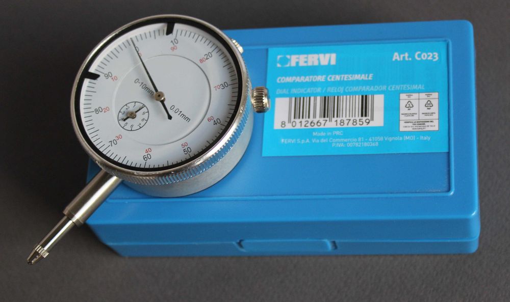 Индикаторен часовник Fervi C023/N - 0-25 mm, 0.01 mm