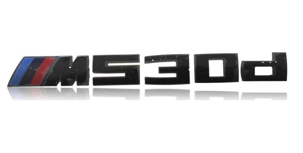емблема BMW 530D M530d M power черен гланц