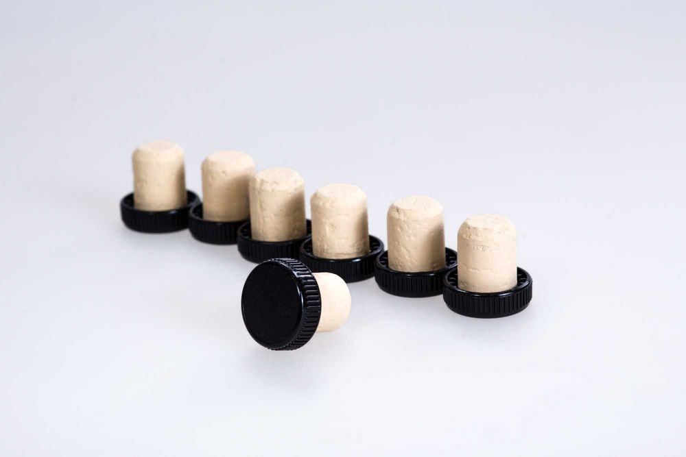 Коркови тапи с пластмасова глава 50 бр.