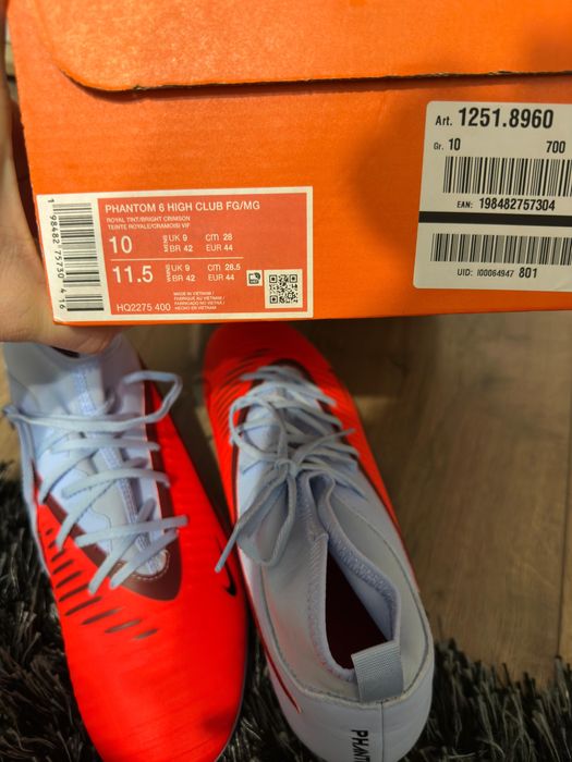 Ghete Fotbal Nike Phantom 6 High Club noi M44