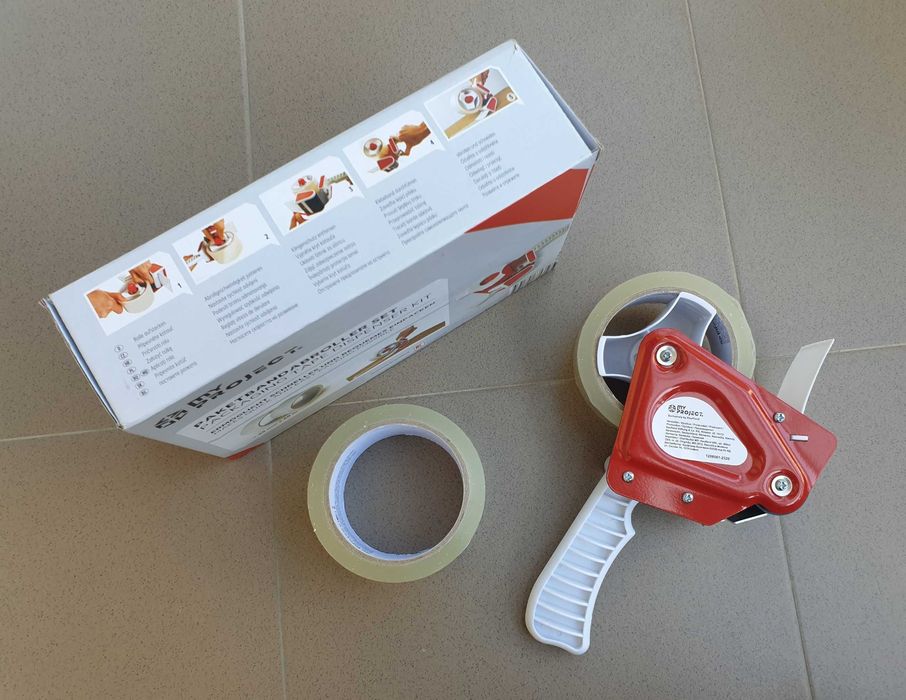 Dispenser manual scoci, aplicator banda adeziva + 2 role scotch