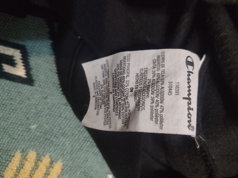 Худи Champion с белыми полосами ОРИГИНАЛ