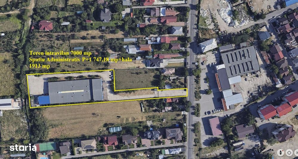 Teren7000 mp si Hala+Spatiu Administrativ Slatina Str. Tunari