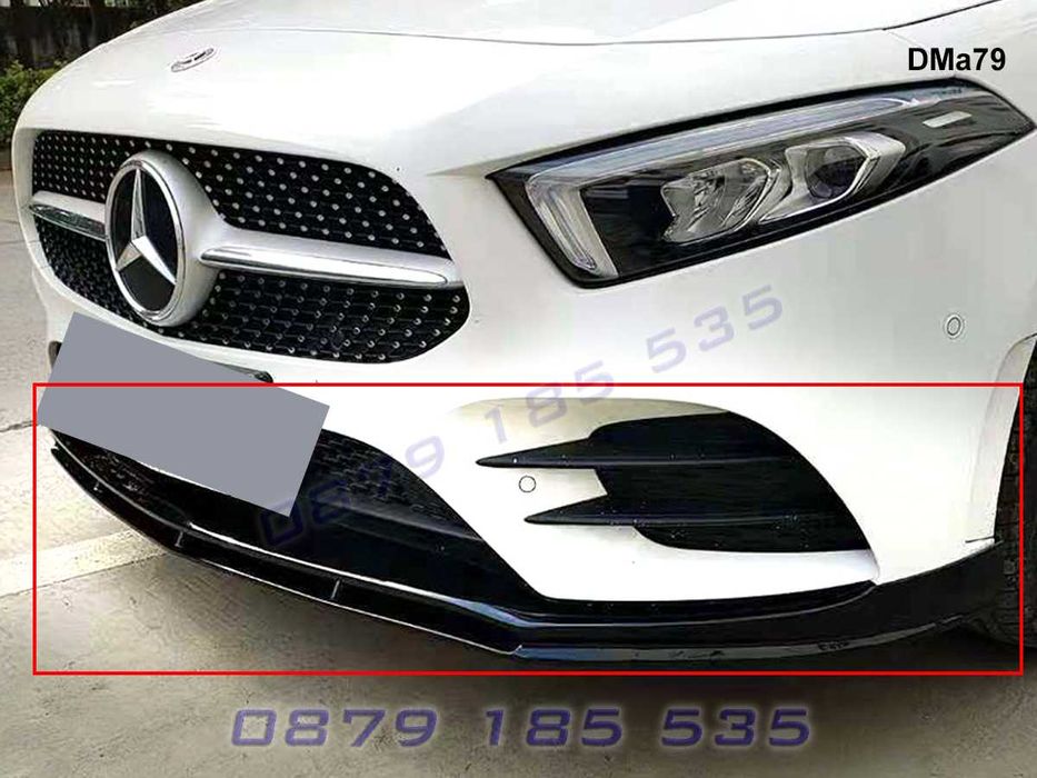 Тунинг лип спойлер предна броня Mercedes AMG A W177 мерцедес а класа