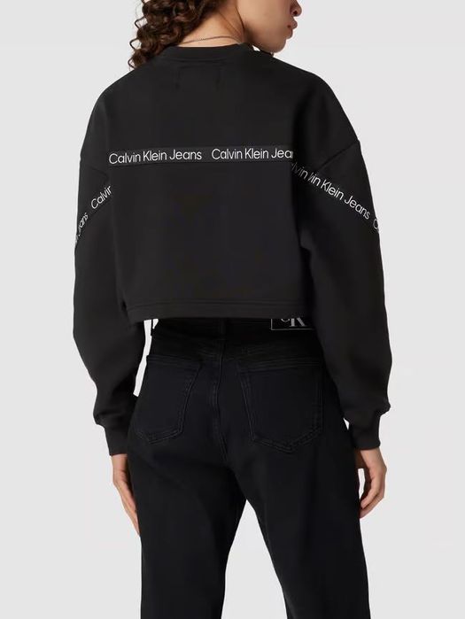 Дамска блузка : CALVIN KLEIN JEANS Cropped Sweatshirt M