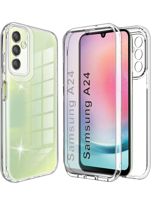 Прозрачен 360 Градуса Кейс за Samsung Galaxy A14 A34 A54 A13 A33 A53