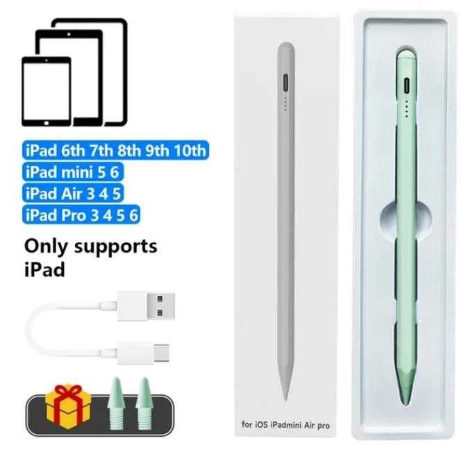 Дигитална Писалка Apple Pencil 2 Magnetic Stylus Pen iPad Pro 2018-2026 Магнитна Писалка Таблет Стилус i-Pad Прецизен Връх Писане Рисуване Айпад 2026+