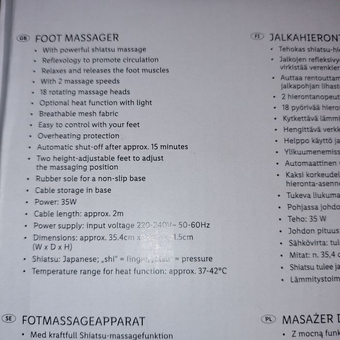 Aparat masaj picioare