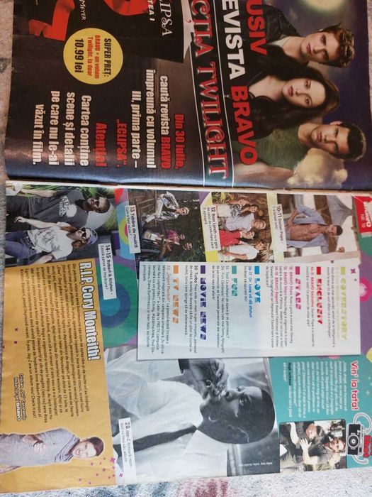 Revista Bravo Romania nr 16 / 2013 cu Cory Monteith pe coperta