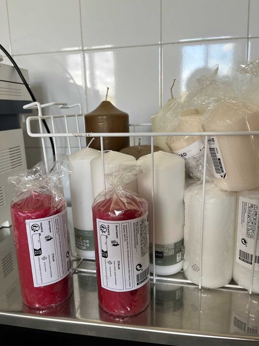 Lumanari neparfumate IKEA