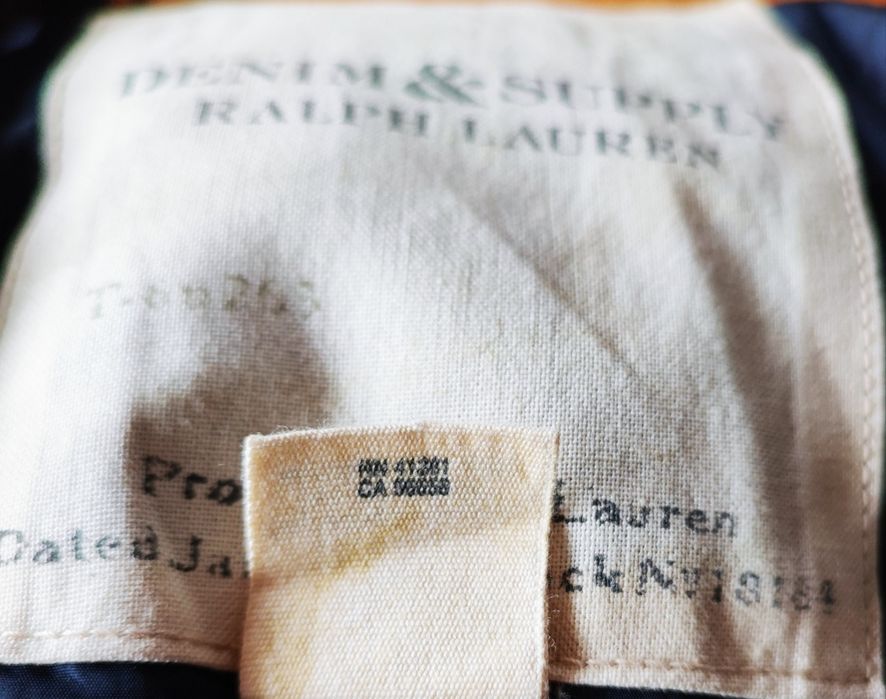 Топло зимно тъмносиньо яке с пух Denim & Supply Ralph Lauren пухенка