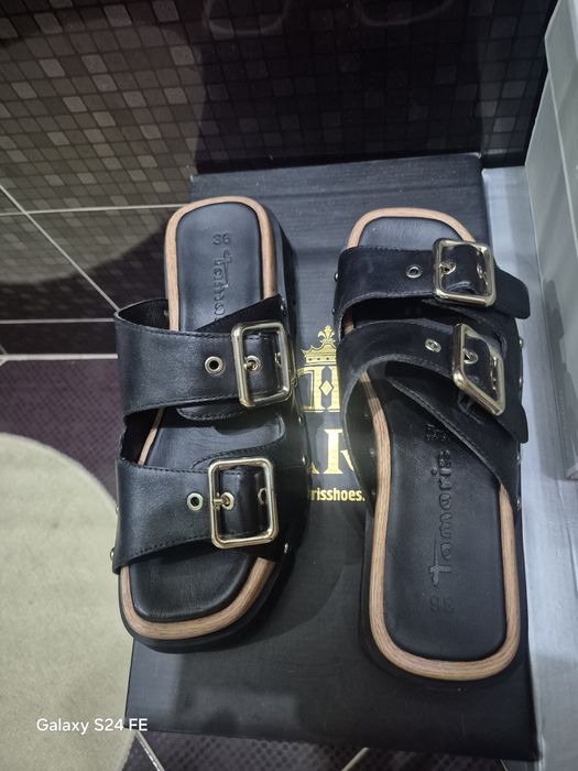 Естествена кожа сабо ,36