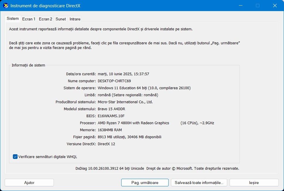 Vand/schimb Laptop gaming MSI bravo A15