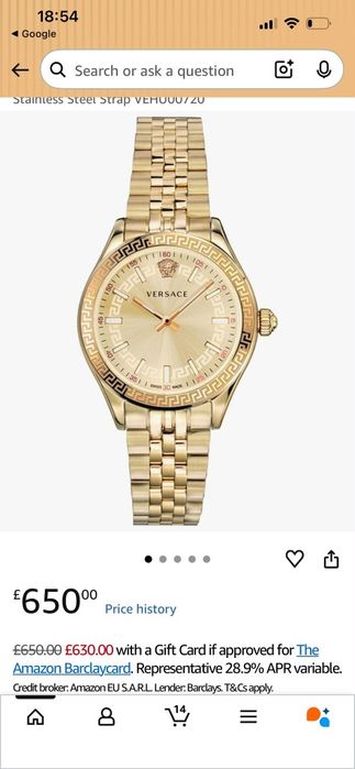 Ceas Versace gold
