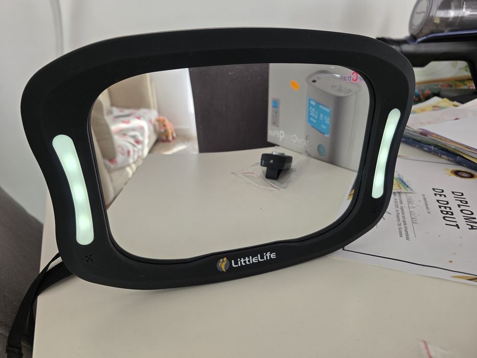 Oglinda de Supraveghere Auto cu Lumina Incorporata