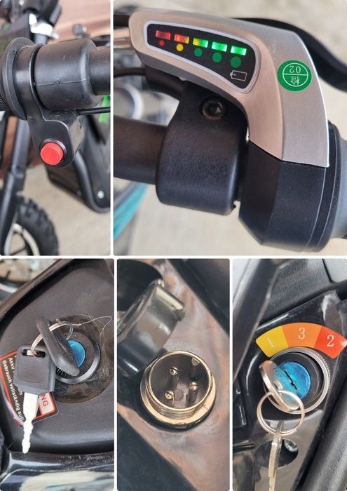 Motocicleta electrica copii eCross 1000w 36volți Roți R10