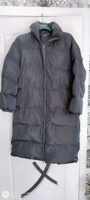Модерно дълго сиво яке XS размер