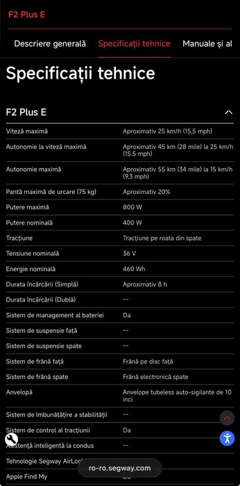 Segway Ninebot KickScooter F2 Plus