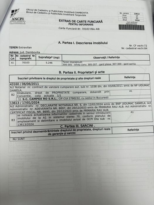 Raul Alb de Sus - extravilan faneata -5246mp