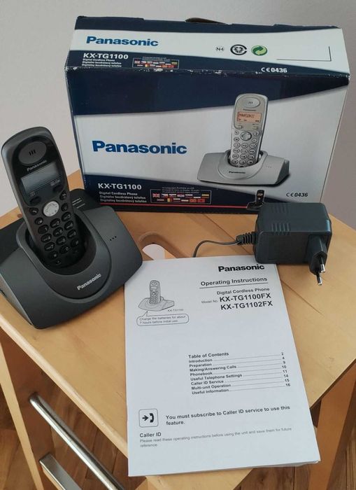Panasonic KX-TG1100 – безжичен домашен телефон с оригинална кутия