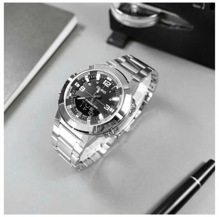 CASIO AMW-870D-1A qo'l soati, kvars, erkaklar uchun, xronograf