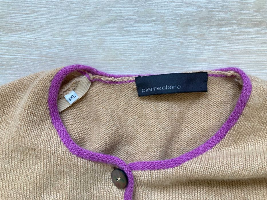 Pierre Claire 100% Cashmere кашмирена жилетка пуловер кашмир XXL XXXL