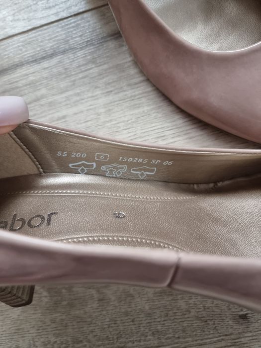 Pantofi cu toc din piele naturala, Gabor, mărimea 39