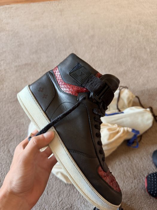Лимитирани Louis Vuitton Rivoli High-Top Python (Топ състояние)