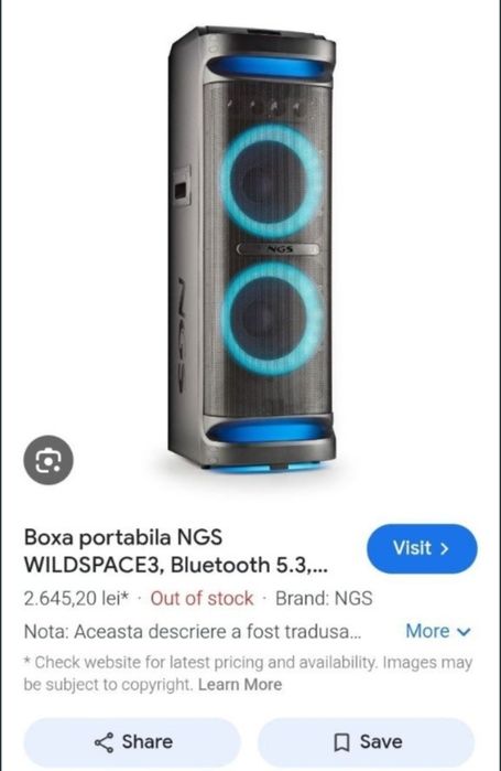Wild space 3 800 watts rms aproape noua puternica