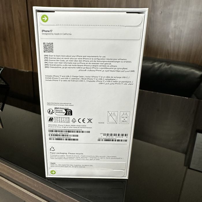 Нов! 12м Гаранция! Apple iPhone 17 256GB Black