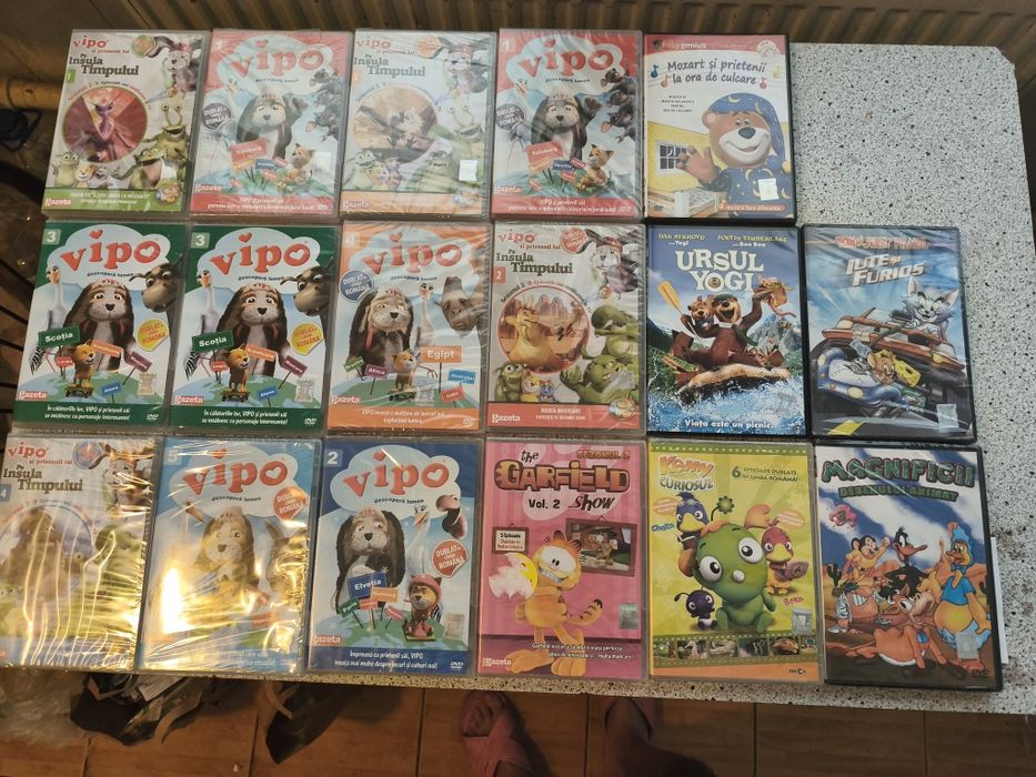 17 dvd-uri originale desene animate