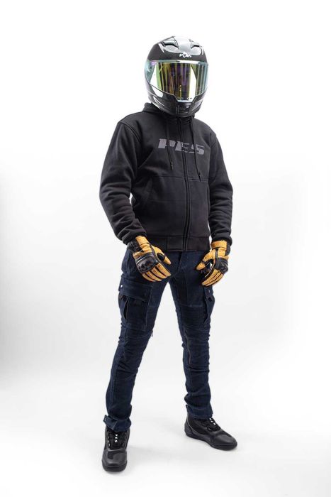 Hanorac Moto PES KevArmor Zip cu Protecții CE Level 2 Certificare AA