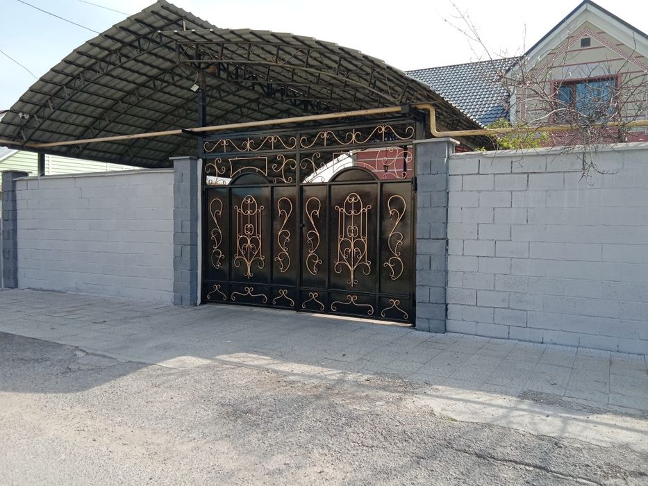 Покраска ворот сварка