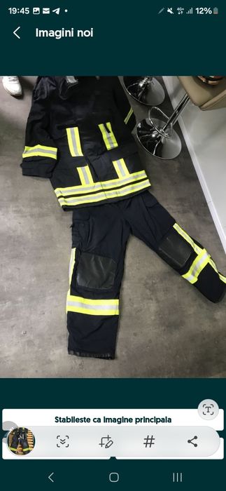 Costum pompieri Nomex jacheta+Pantalon