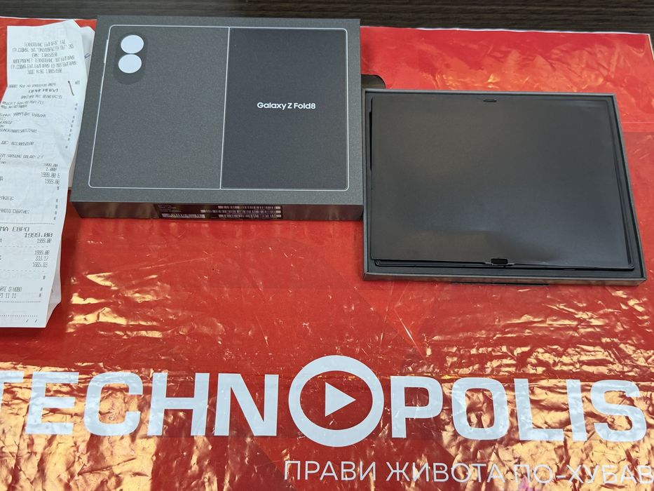 !!! KATO НОВ 256GB Samsung Z Fold 8 Гаранция Technopolis 2028 Graphite