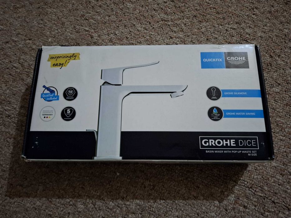 Baterie de lavoar monocomandă, GROHE, Grohe Dice 1018320000