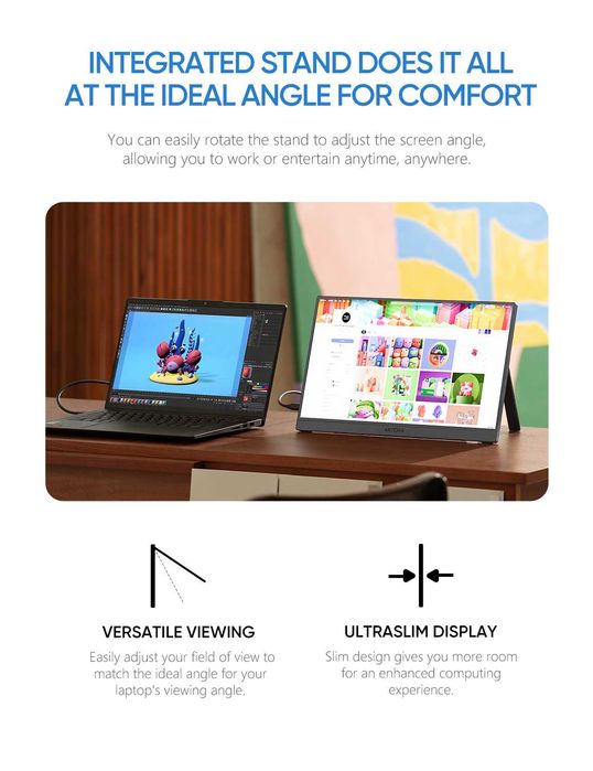 Arzopa Z1FC 16.1 Inch 1080P 144hz 72%NTSC Gaming  портативный монитор