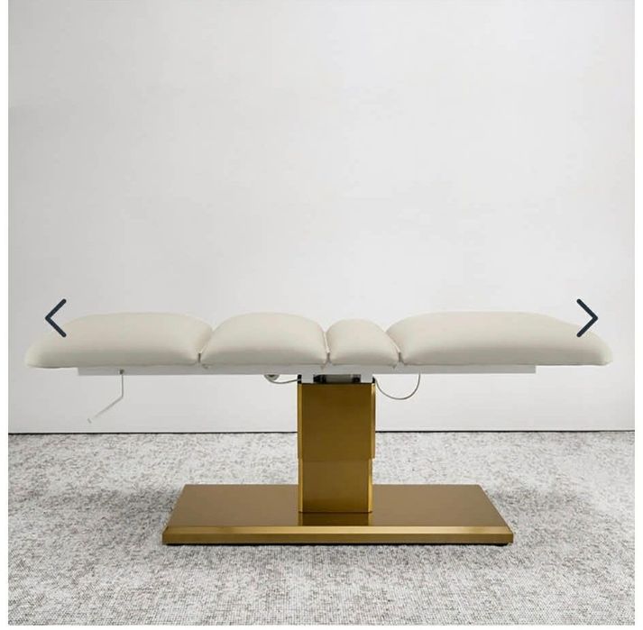 Електрическо масажно легло с 3 матора - златисто