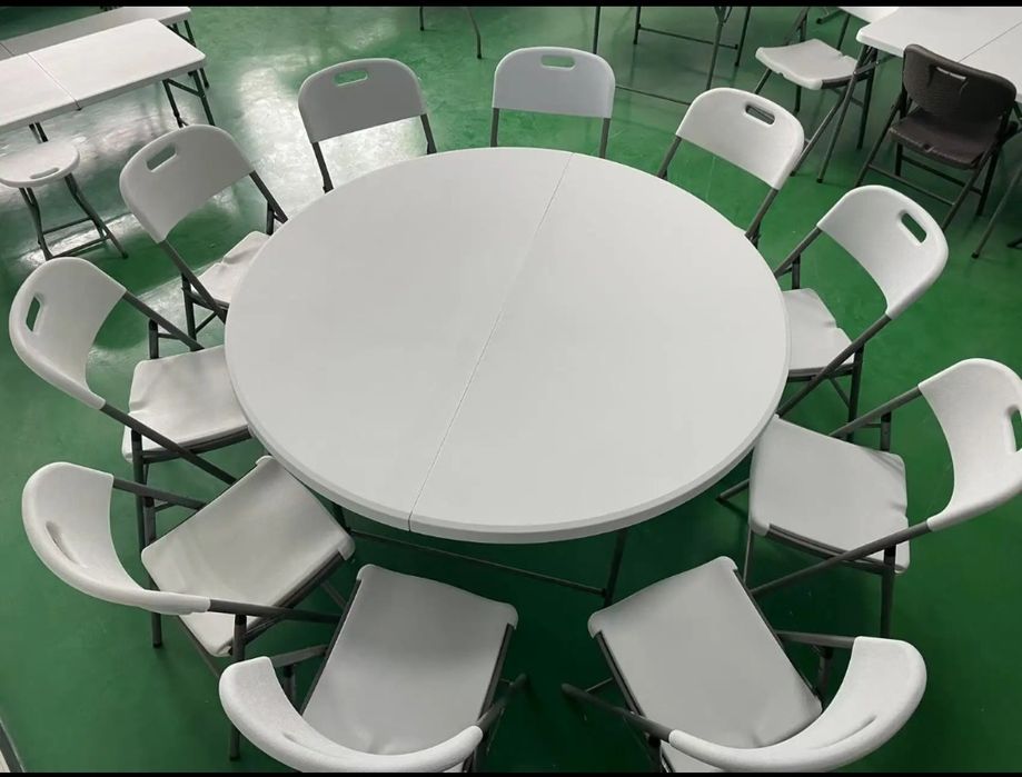 Mese rotunde blat pliabil 152 cm , pret 530 lei  tva  inclus pt.10 buc